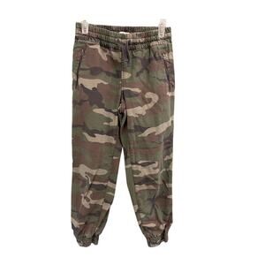 TNA Camo Joggers Size XS Cotton Zipper Pockets Casual Pull On Aritzia